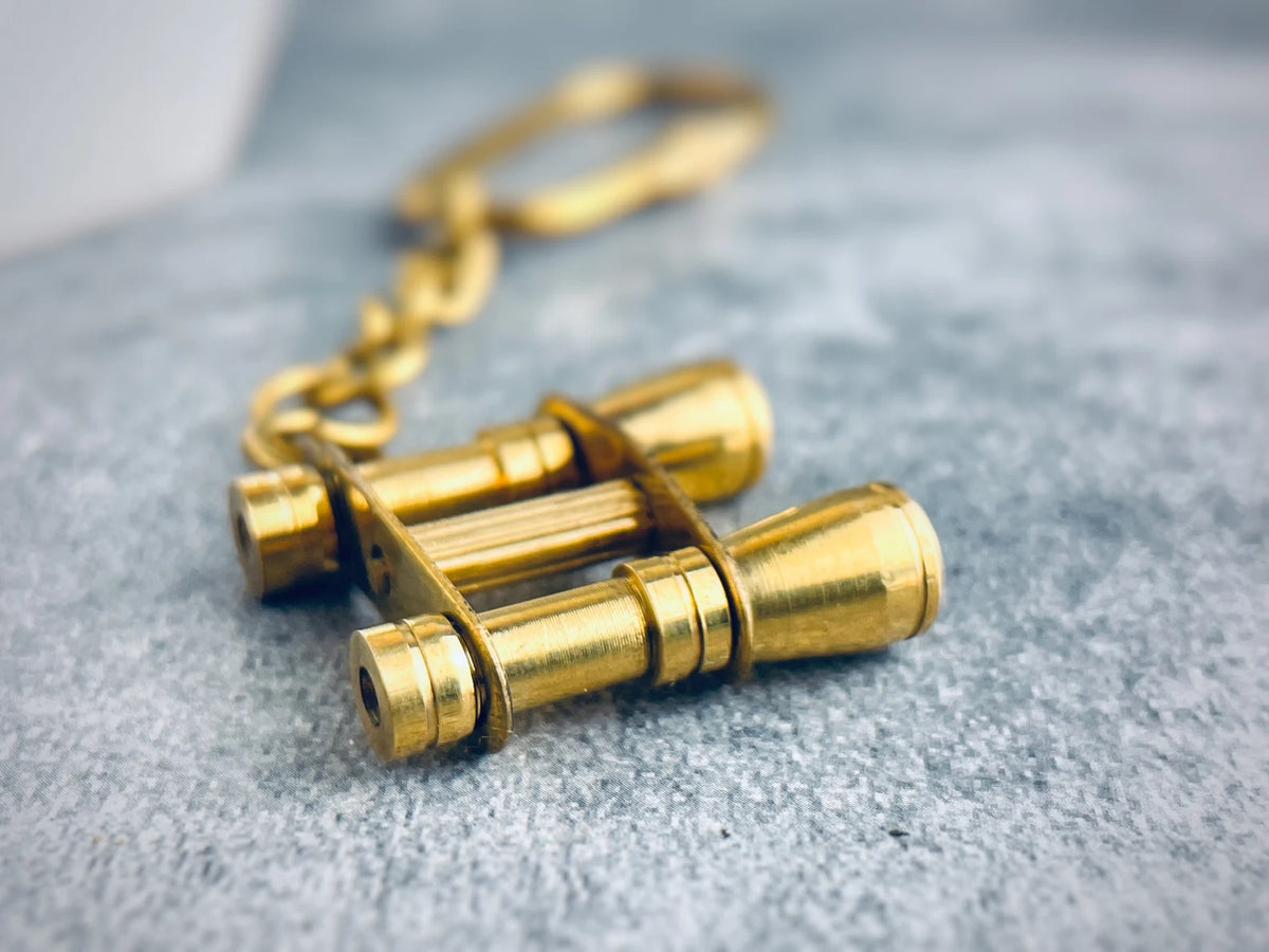 Handcrafted Mini Brass Binocular – Travel Souvenir Keychain