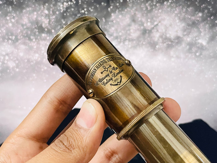 Mini Brass Spyglass Telescope 6″ – Vintage Nautical Gift