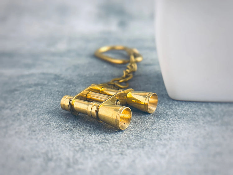 Handcrafted Mini Brass Binocular – Travel Souvenir Keychain