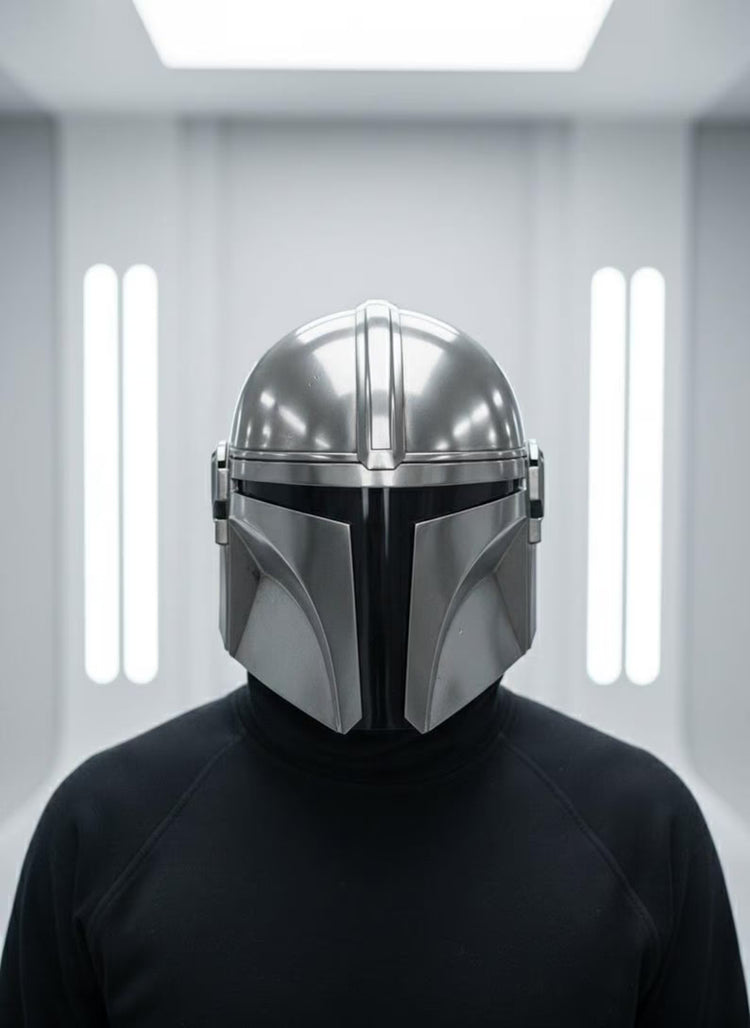 Beskar Mandalorian Helmet – Handmade Steel Cosplay Armor (Adult Size)