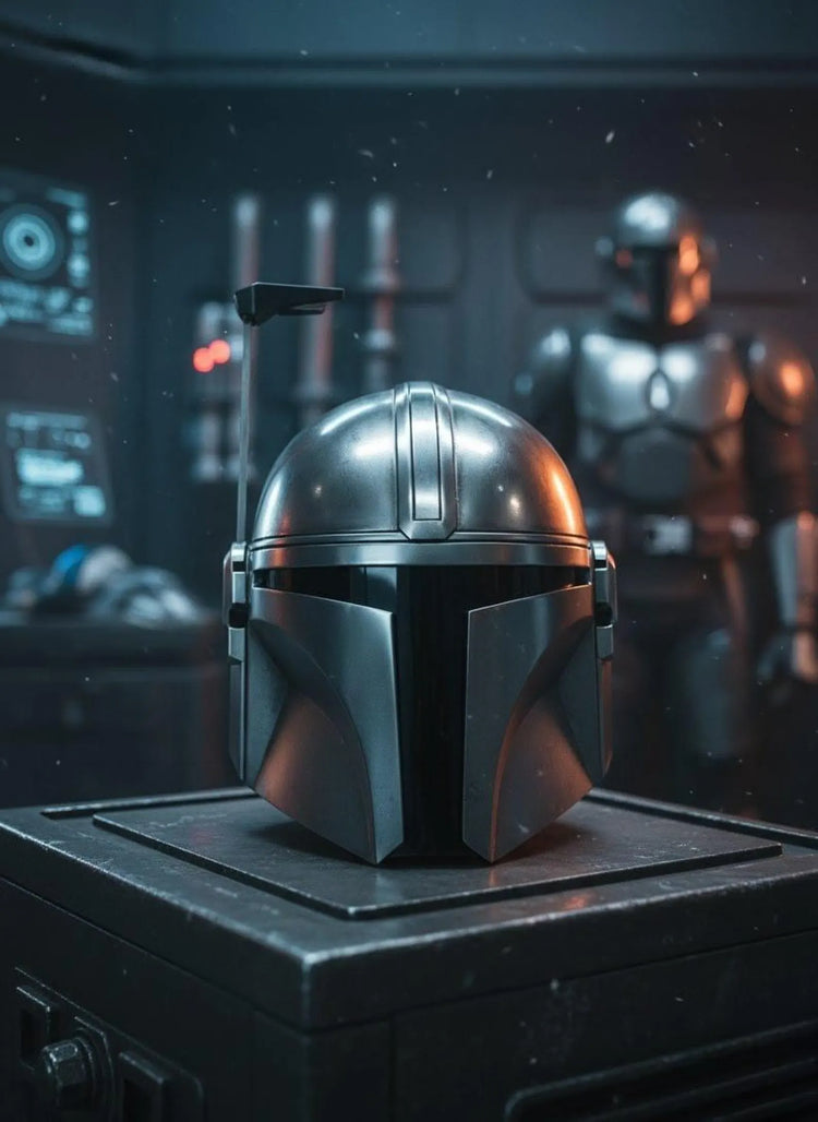 Beskar Mandalorian Helmet – Handmade Steel Cosplay Armor (Adult Size)