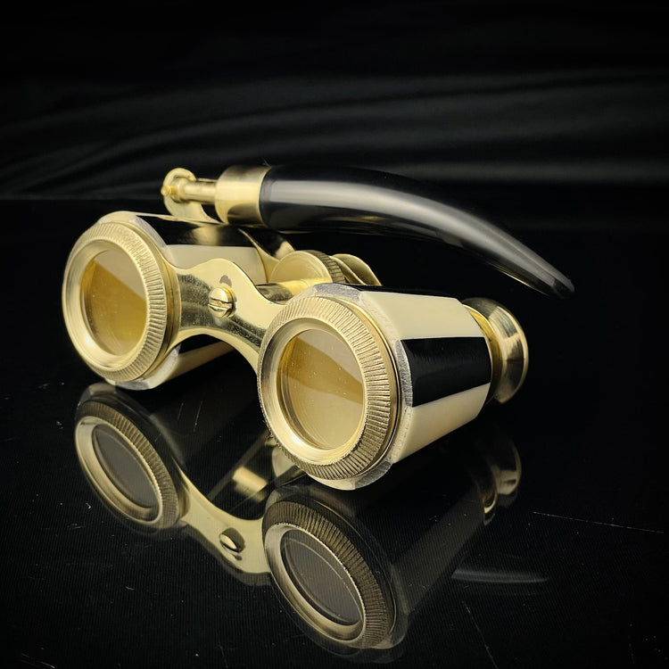 Vintage-Style Black Mother of Pearl Binoculars – Opera Glasses & Gift Idea