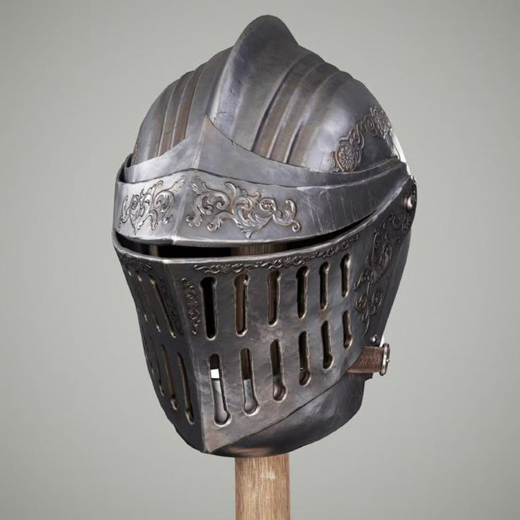 Lothric Drakeblood Knight Steel Helmet – Dark Souls Inspired Cosplay Armor