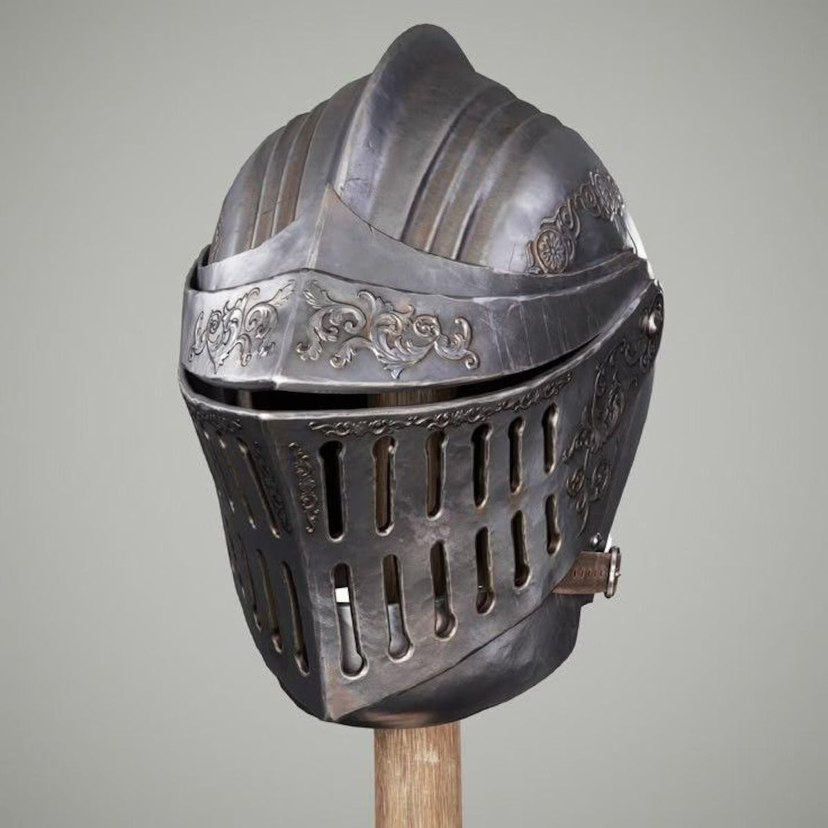 Lothric Drakeblood Knight Steel Helmet – Dark Souls Inspired Cosplay Armor