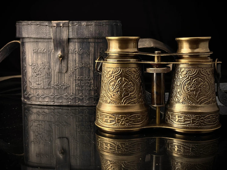 Vintage Brass Binoculars – Handmade Nautical Décor & Travel Gift