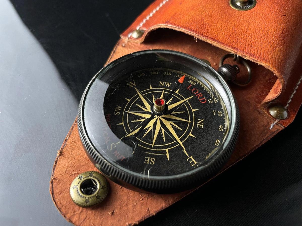 Handmade Brass Pocket Compass – Vintage Nautical Gift