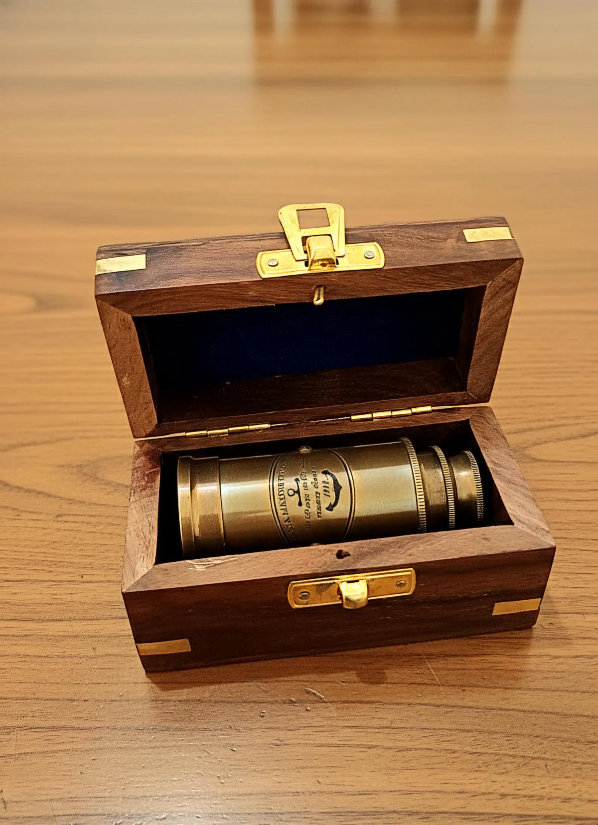 Mini Brass Spyglass Telescope 6″ – Vintage Nautical Gift