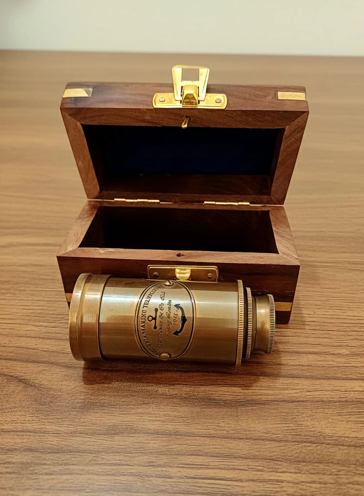 Mini Brass Spyglass Telescope 6″ – Vintage Nautical Gift